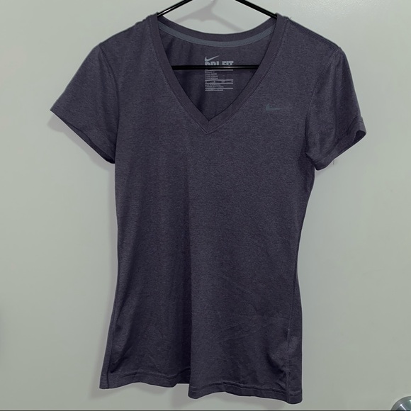 Lavender Nike Dri-Fit Short Sleeve Shirt - Picture 1 of 3